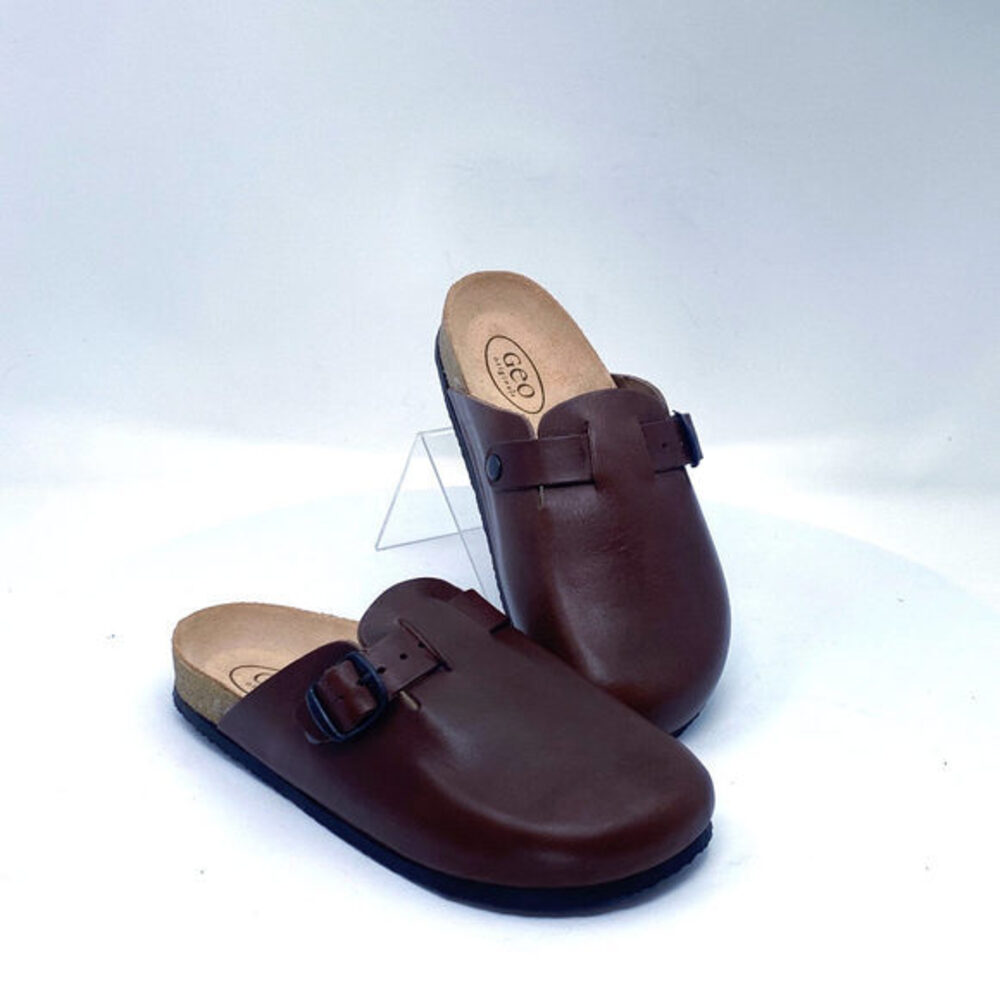 Geo Original Y2K Bern Boston-Like Leather Cork Clogs‎